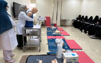 Vision College in Riyadh presenting a First Aid course for health supervisors from Al Rawdah Education Office.